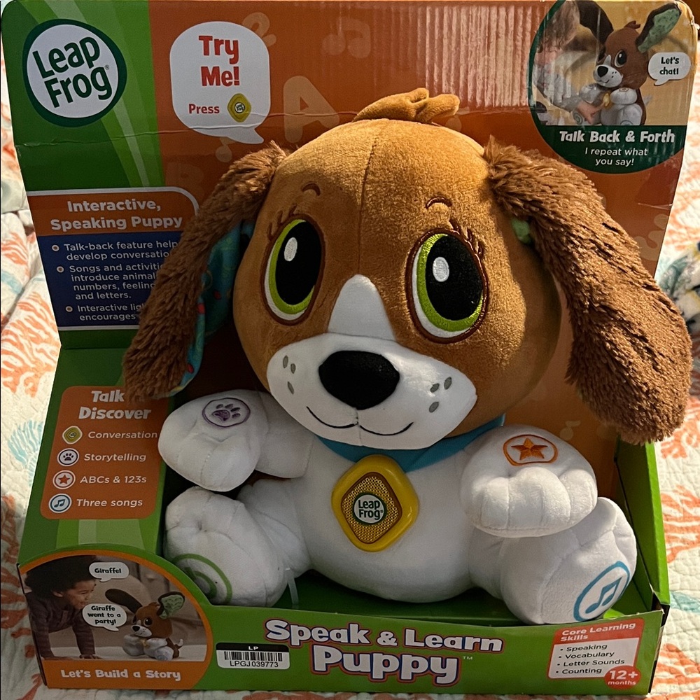 Speak & Learn Puppy - Brown and White